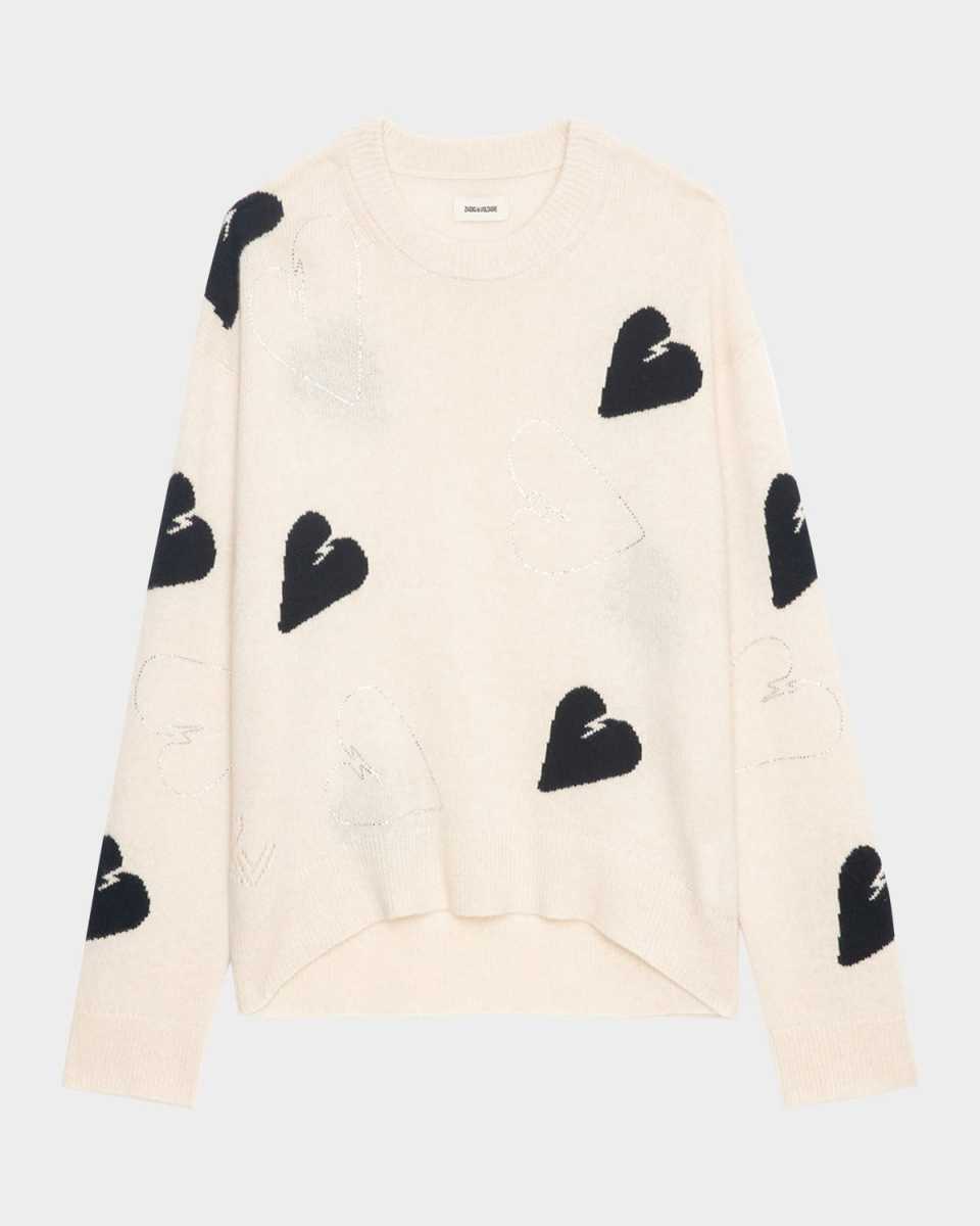 Markus Embellished Heart Cashmere Sweat